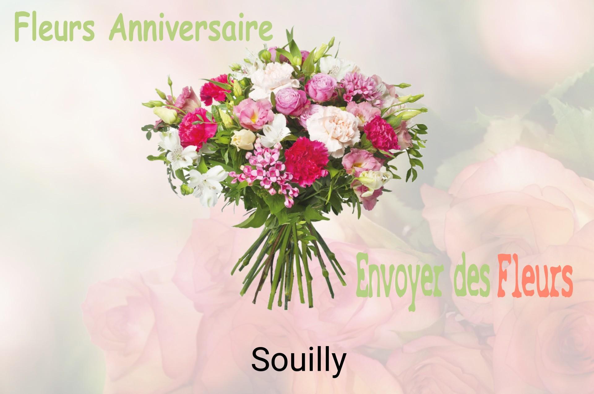 Bouquet de fleurs d’anniversaire livré à Souilly